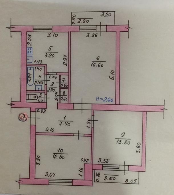 Квартира, 3-кімн., Харьков, Докучаевское, Докучаева