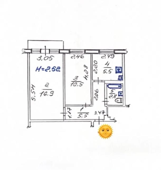 Квартира, 2-кімн., Харьков, Новые Дома, Байрона пр. (Героев Сталинграда пр.)