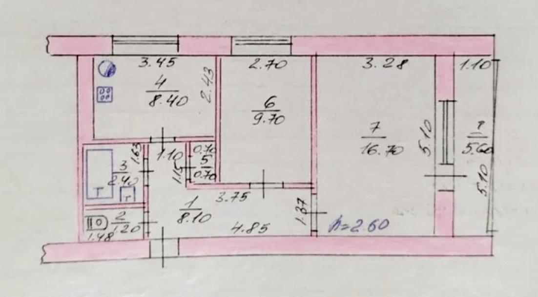 Квартира, 2-кімн., Высокий, Харьковский район, Театральная (Совхозная)