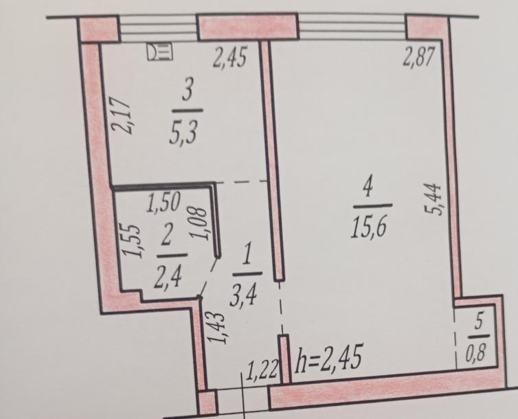 Квартира, 1-кімн., Золочев, Богодуховский район, Виктора Луговского (Комсомольская)