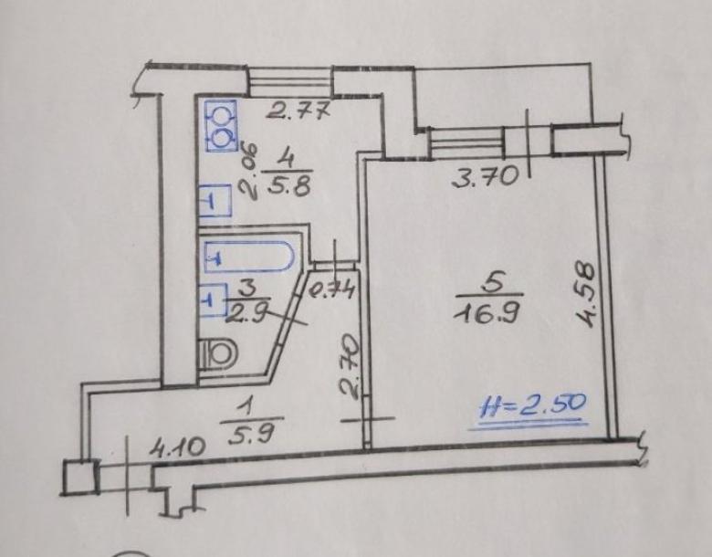 Квартира, 1-кімн., Харьков, Новые Дома, Байрона пр. (Героев Сталинграда пр.)