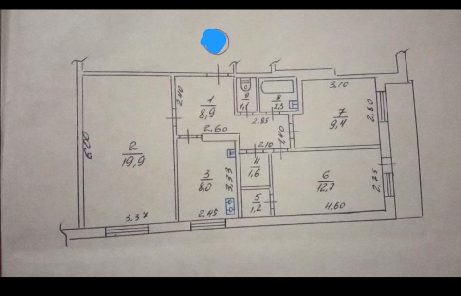 Квартира, 3-кімн., Харьков, 1 Северная Салтовка, Гвардейцев Широнинцев