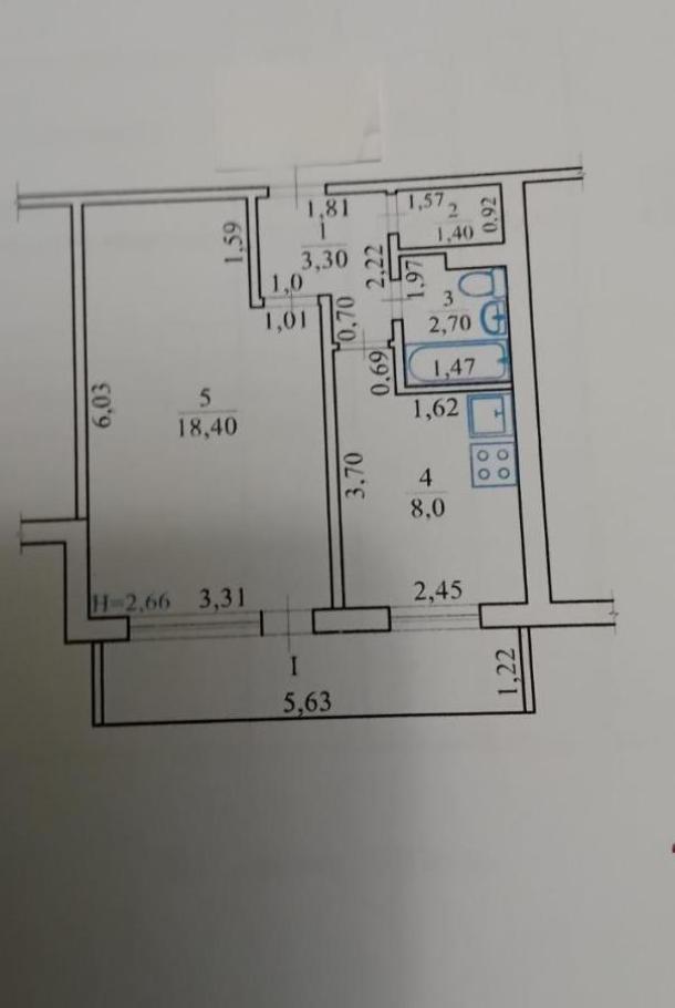 Квартира, 1-кімн., Харьков, 5 Северная Салтовка, Метростроителей