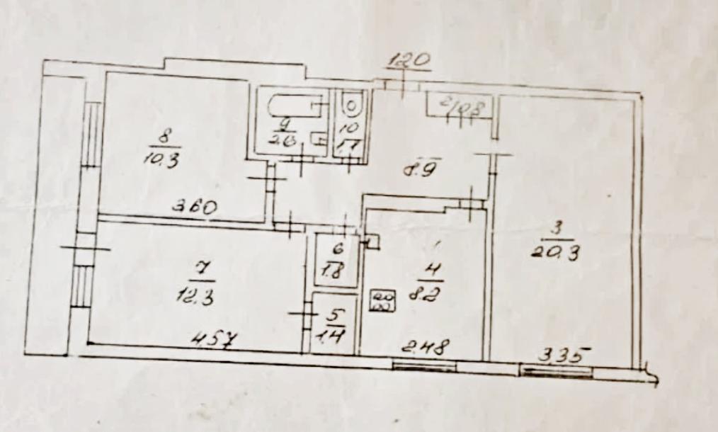 Квартира, 3-кімн., Харьков, 3 Северная Салтовка, Натальи Ужвий