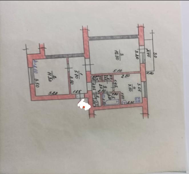 Квартира, 2-кімн., Солоницевка, Харьковский район, Каштановая (Щорса, Красного милиционера)