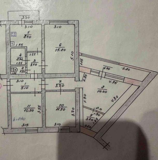 Квартира, 4-кімн., Солоницевка, Харьковский район, Энергетическая