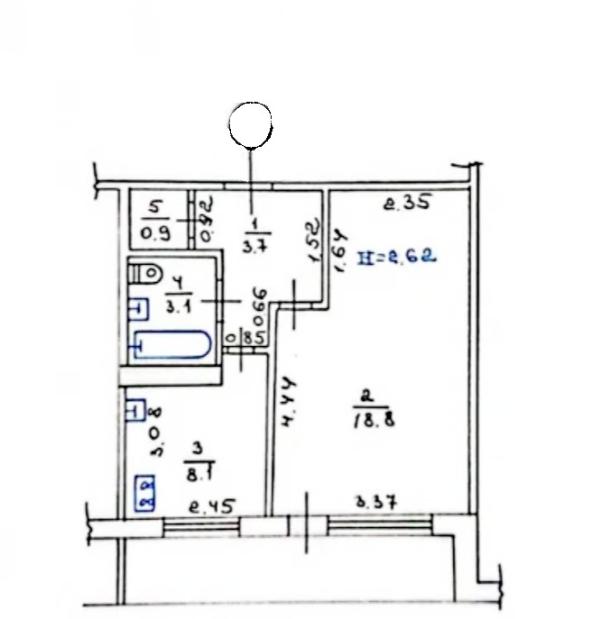 Квартира, 1-кімн., Харьков, 2 Северная Салтовка, Метростроителей