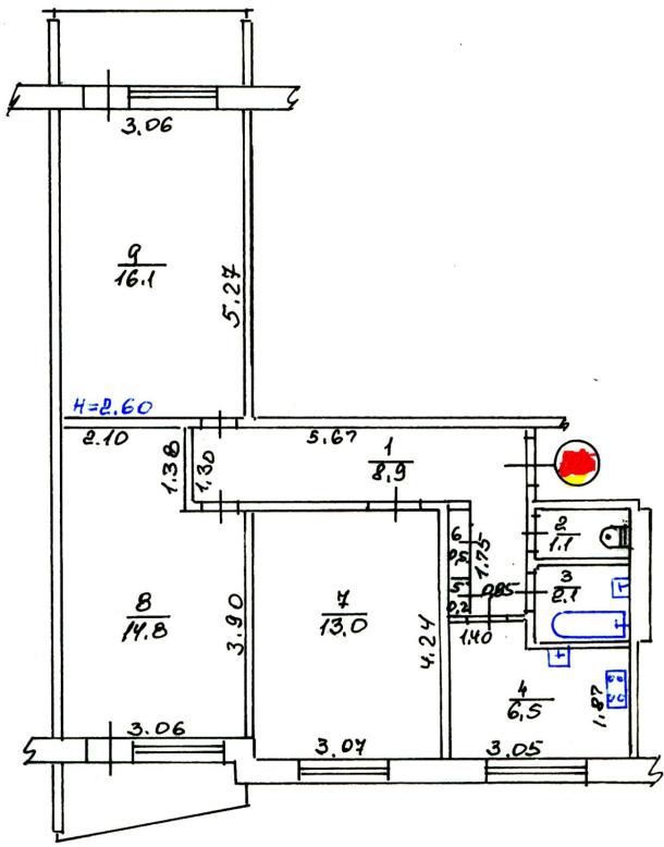 Квартира, 3-кімн., Харьков, Жуковского поселок, Продольная