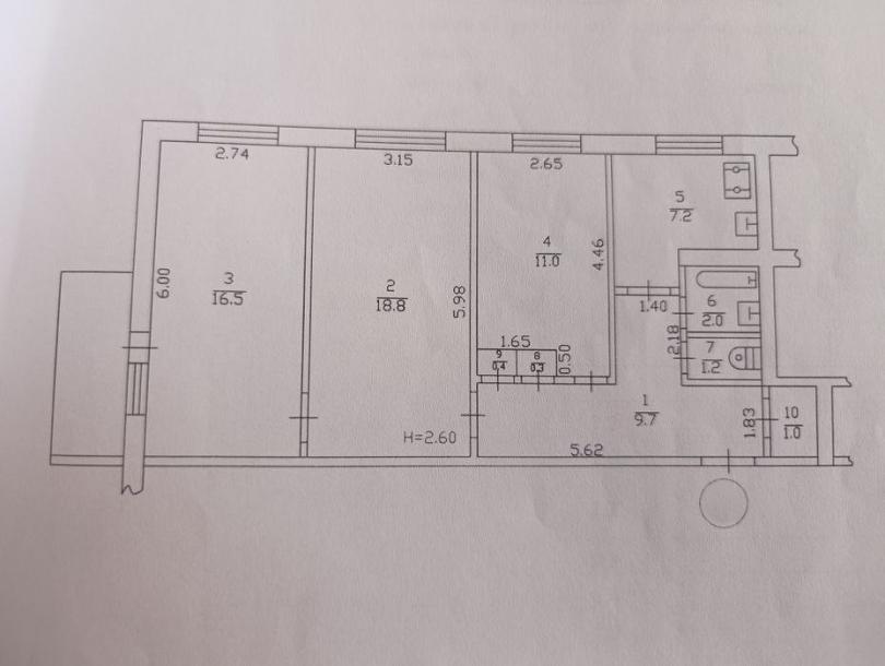 Квартира, 3-кімн., Харьков, 604м/р, Тракторостроителей просп.