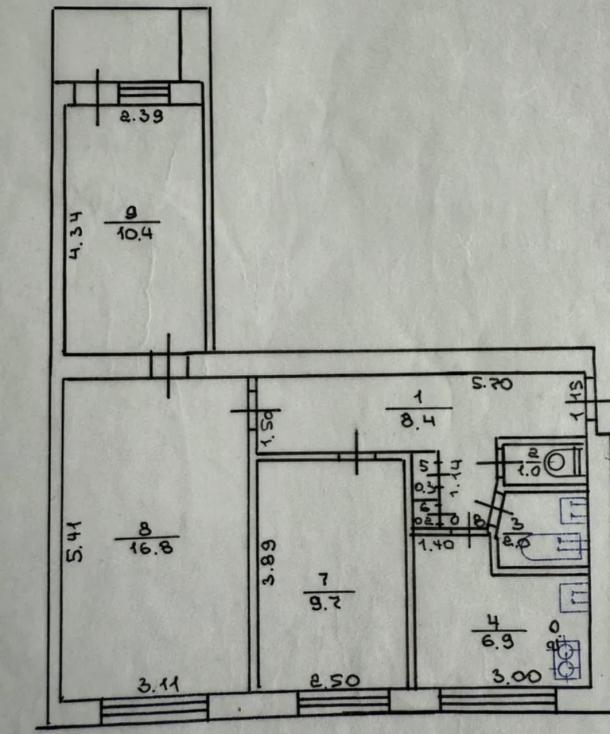 Квартира, 3-кімн., Харьков, Новожаново, Власенко