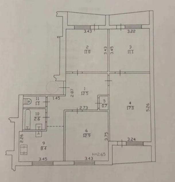Квартира, 4-кімн., Харьков, Горизонт, Большая Кольцевая