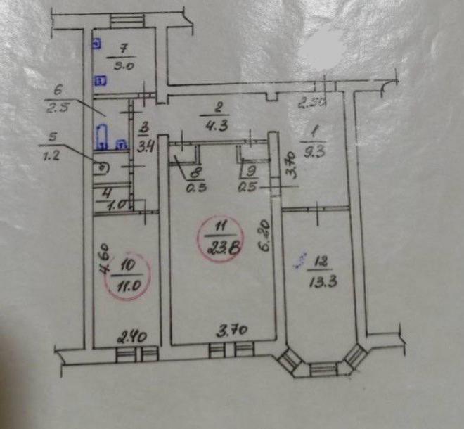 Квартира, 3-кімн., Харьков, Старая Салтовка, Глобинская
