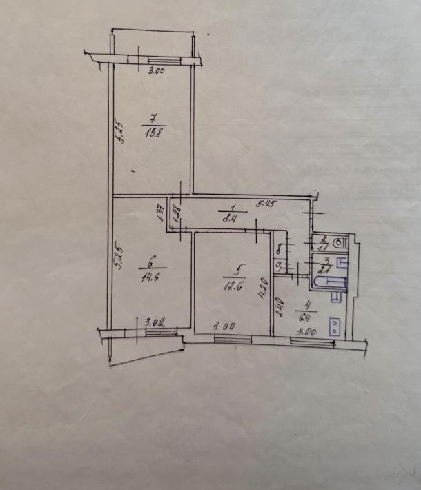 Квартира, 3-кімн., Харьков, 524м/р, Гвардейцев Широнинцев