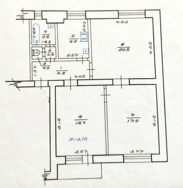 Квартира, 3-кімн., Харьков, Нагорный, Дарвина