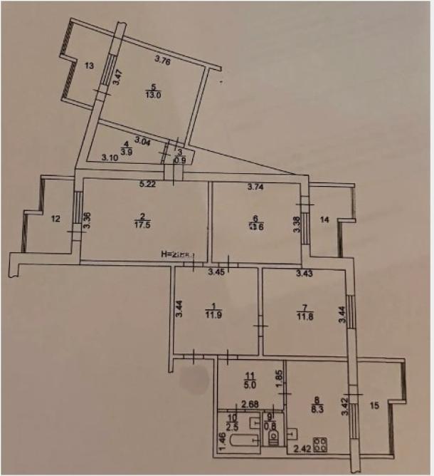 Квартира, 4-кімн., Харьков, 1 Северная Салтовка, Родниковая (Красного милиционера, Кирова)