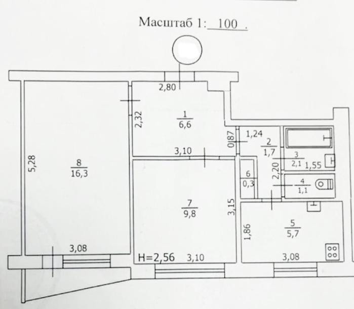 Квартира, 2-кімн., Чугуев, Чугуевский район, Музейная (Розы Люксембург)