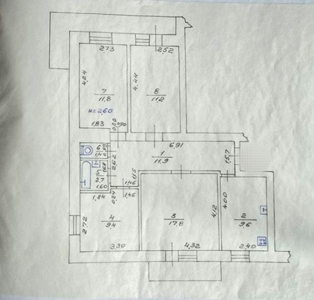 Квартира, 4-кімн., Харьков, Пятихатки, Академика Курчатова проспект