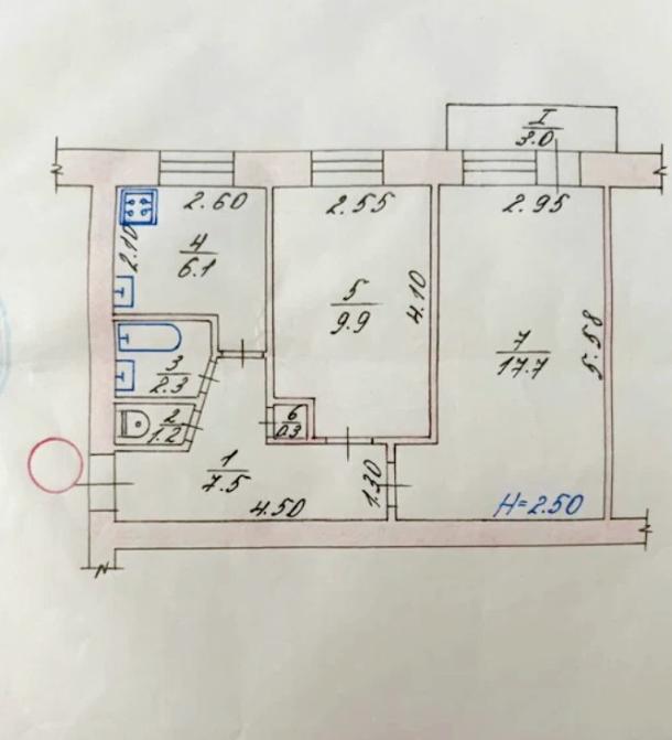 Квартира, 2-кімн., Змиев, Чугуевский район, Железнодорожный пер.