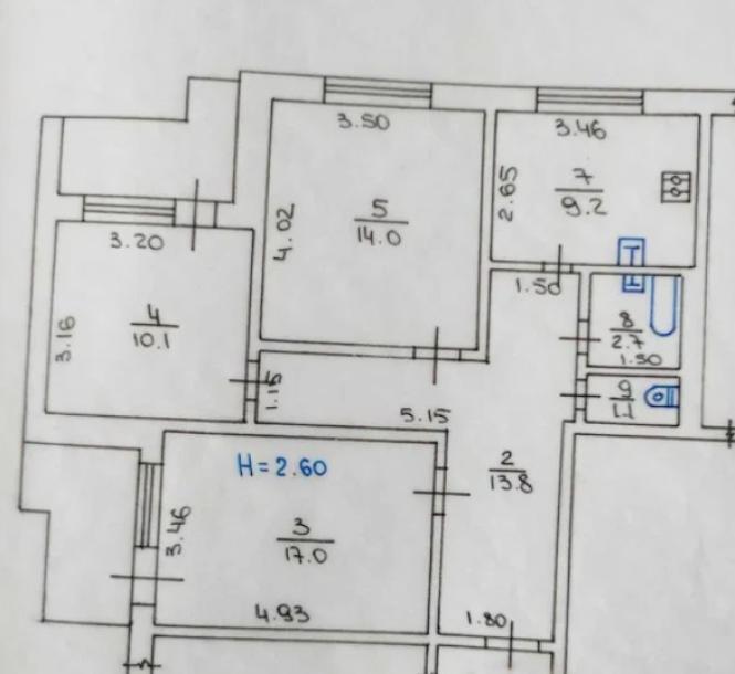 Квартира, 3-кімн., Харьков, Одесская, Грозненская