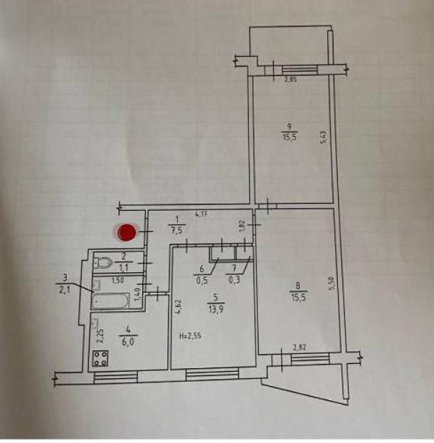 Квартира, 3-кімн., Харьков, 625м/р, Амосова