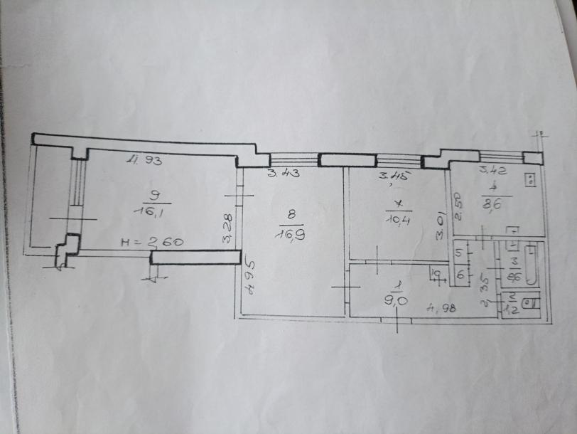 Квартира, 3-кімн., Харьков, 520м/р, Гвардейцев Широнинцев