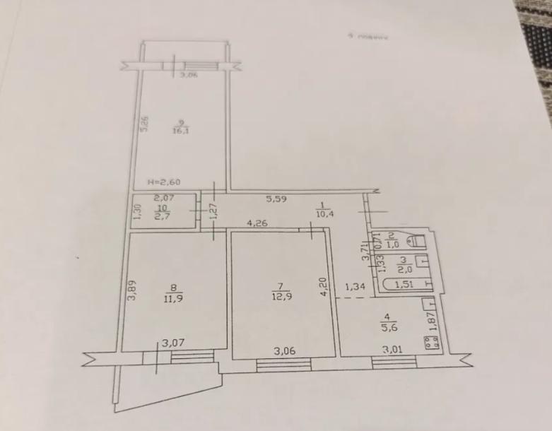 Квартира, 3-кімн., Харьков, 524м/р, Валентиновская
