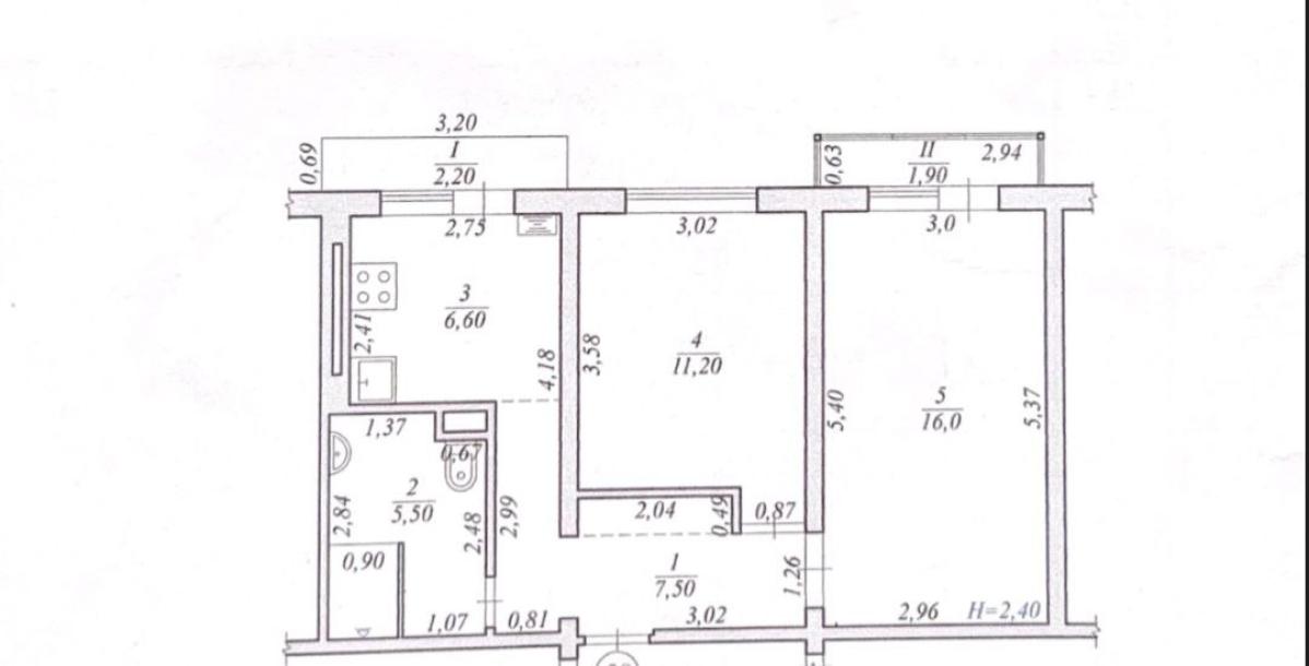 Квартира, 2-кімн., Змиев, Чугуевский район, Соколовская