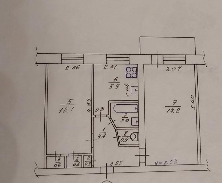 Квартира, 2-кімн., Харьков, Восточный, Ивана Каркача бул.