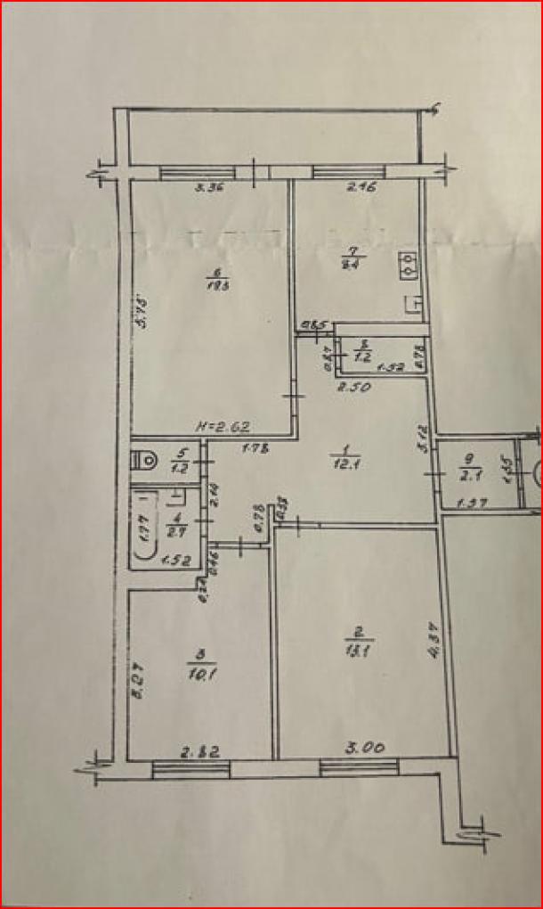 Квартира, 3-кімн., Харьков, 5 Северная Салтовка, Соборности Украины (Дружбы Народов)