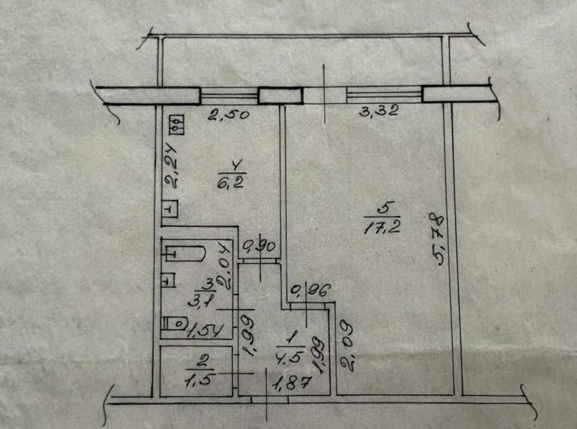 Квартира, 1-кімн., Харьков, 5 Северная Салтовка, Метростроителей
