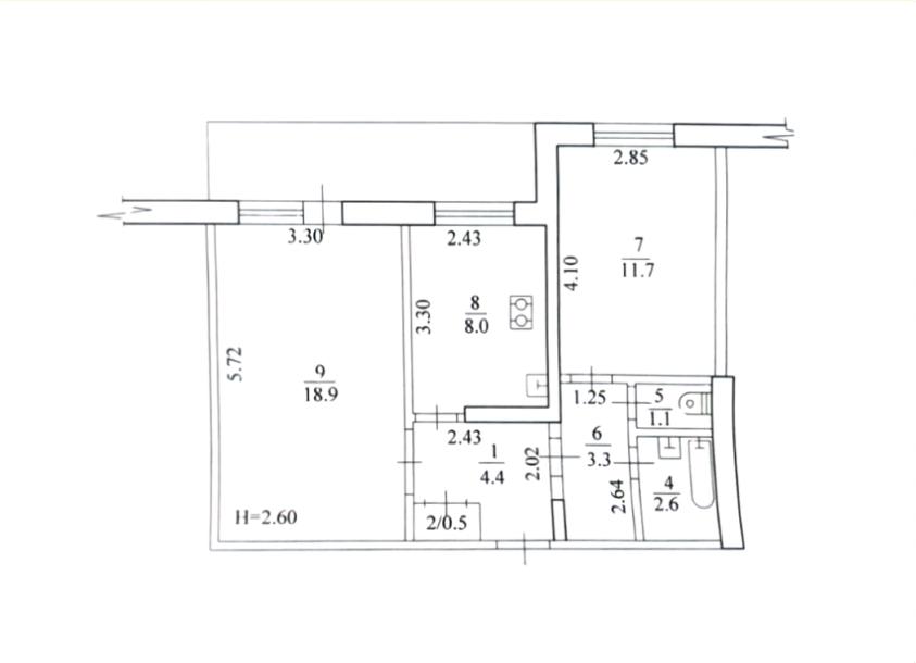 Квартира, 2-кімн., Харьков, 606м/р, Светлая