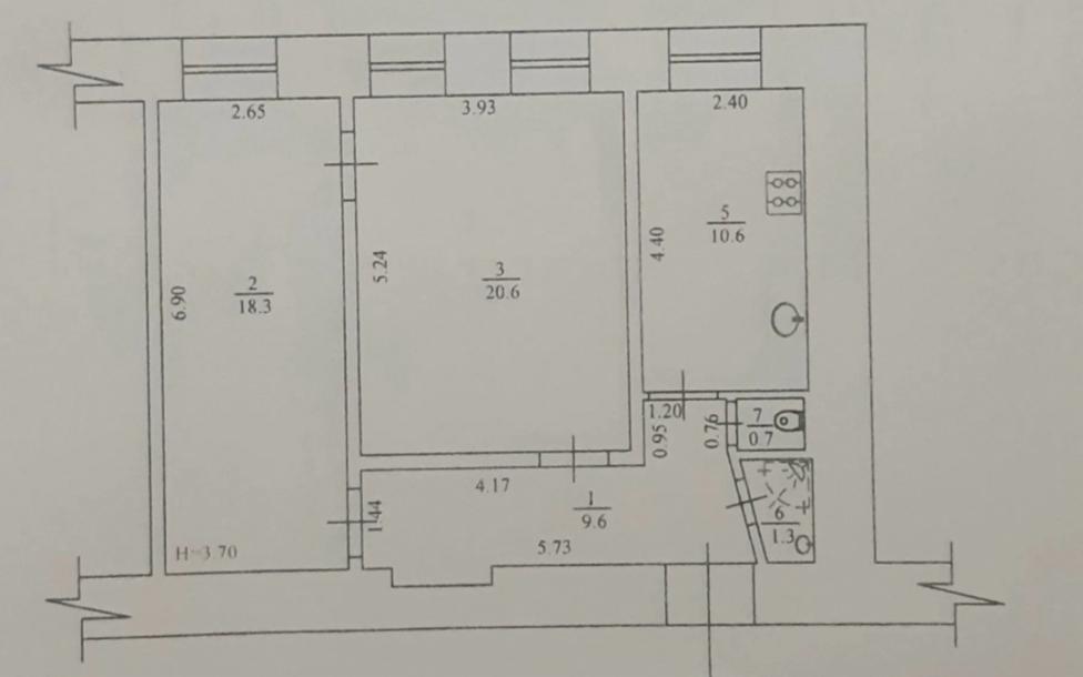 Квартира, 2-кімн., Харьков, Центр, Кузинский спуск (Революции 1905 года спуск)