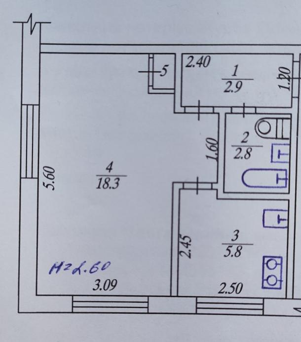 Квартира, 1-кімн., Харьков, ХТЗ, Индустриальный просп. (Фрунзе проспект)
