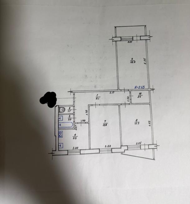 Квартира, 3-кімн., Харьков, 522м/р, Валентиновская