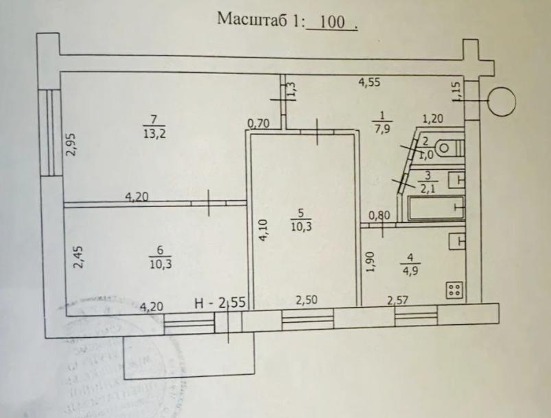Квартира, 3-кімн., Чугуев, Чугуевский район, Парковая