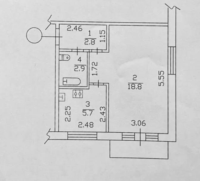 Квартира, 1-кімн., Харьков, ХТЗ, Индустриальный просп. (Фрунзе проспект)