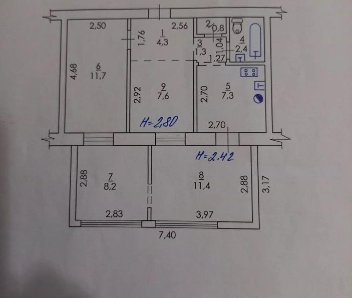Квартира, 2-кімн., Харьков, Бавария, Колонная