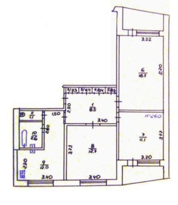 Квартира, 3-кімн., Харьков, Алексеевка, Архитекторов