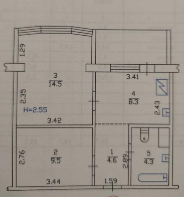 Квартира, 1-кімн., Харьков, Песочин, Дагаева