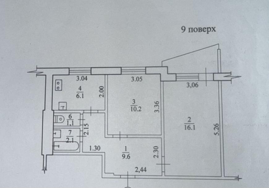Квартира, 2-кімн., Харьков, 605м/р, Юбилейный пр. (50 лет ВЛКСМ пр.)