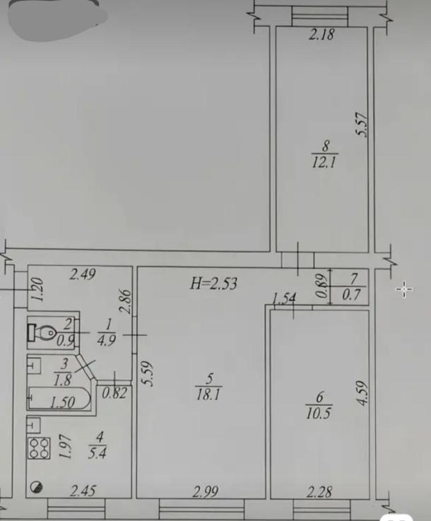 Квартира, 3-кімн., Харьков, Аэропорт, Аэрокосмический просп. (Гагарина проспект)