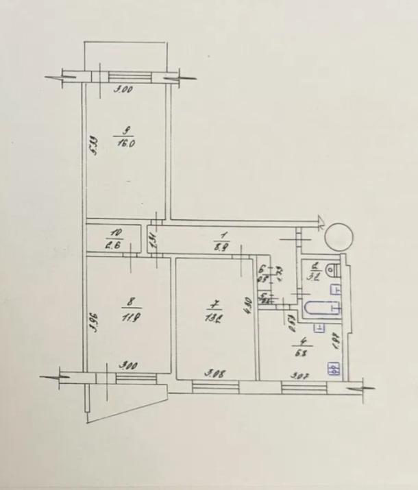 Квартира, 3-кімн., Харьков, 520м/р, Валентиновская