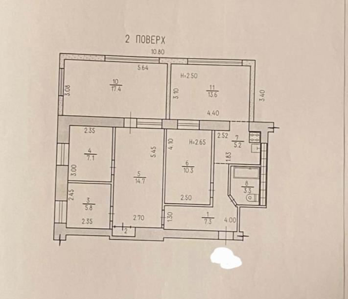 Квартира, 4-кімн., Васищево, Харьковский район, Вишневый пер.
