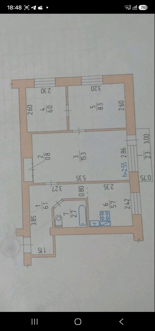 Квартира, 3-кімн., Змиев, Чугуевский район