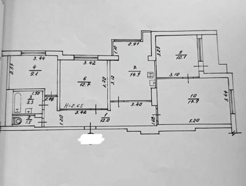 Квартира, 4-кімн., Харьков, 3 Северная Салтовка, Натальи Ужвий
