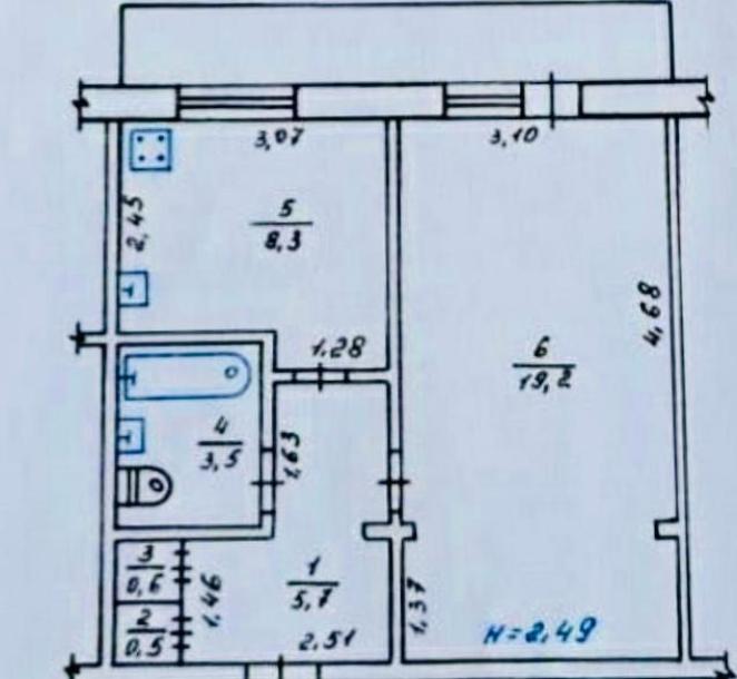 Квартира, 1-кімн., Харьков, Новые Дома, Байрона пр. (Героев Сталинграда пр.)