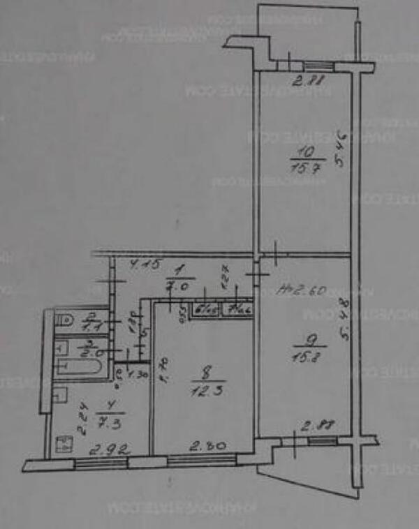 Квартира, 3-кімн., Харьков, Одесская, Монюшко