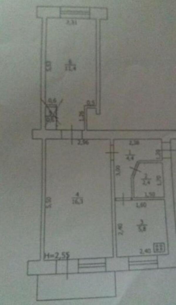 Квартира, 2-кімн., Лебяжье, Чугуевский район, Школьная (Дзержинского)