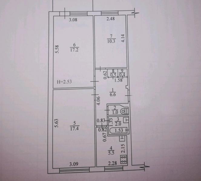 Квартира, 3-кімн., Харьков, 603м/р, Владислава Зубенко (Тимуровцев)