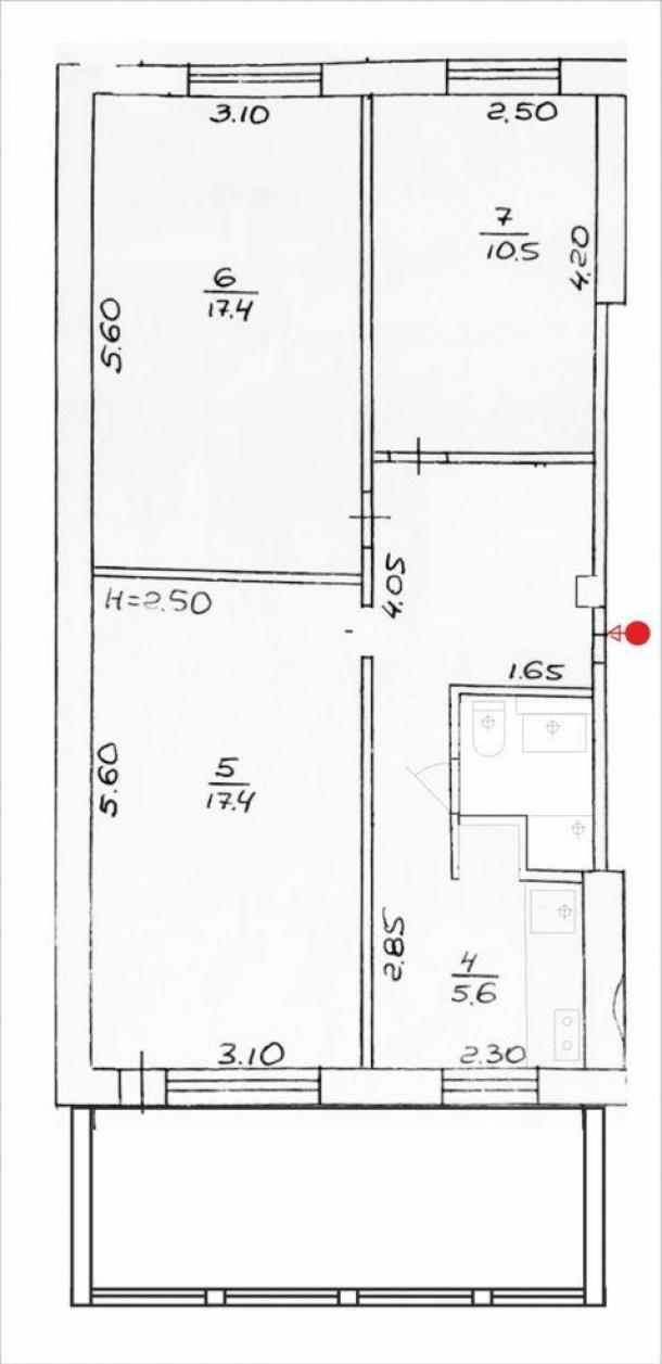 Квартира, 3-кімн., Харьков, 608м/р, Валентиновская